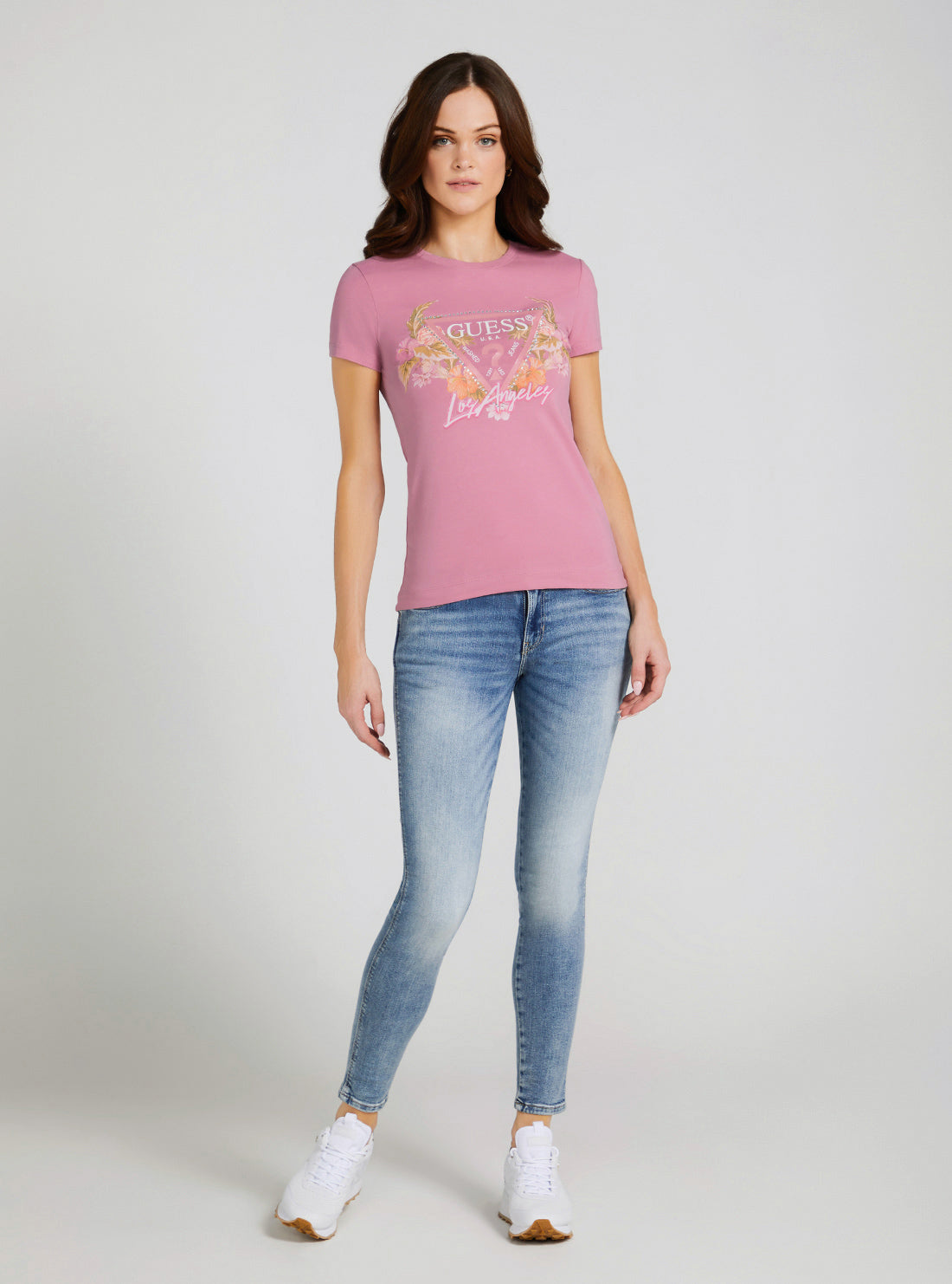 Eco Blush Flowers Logo T-Shirt