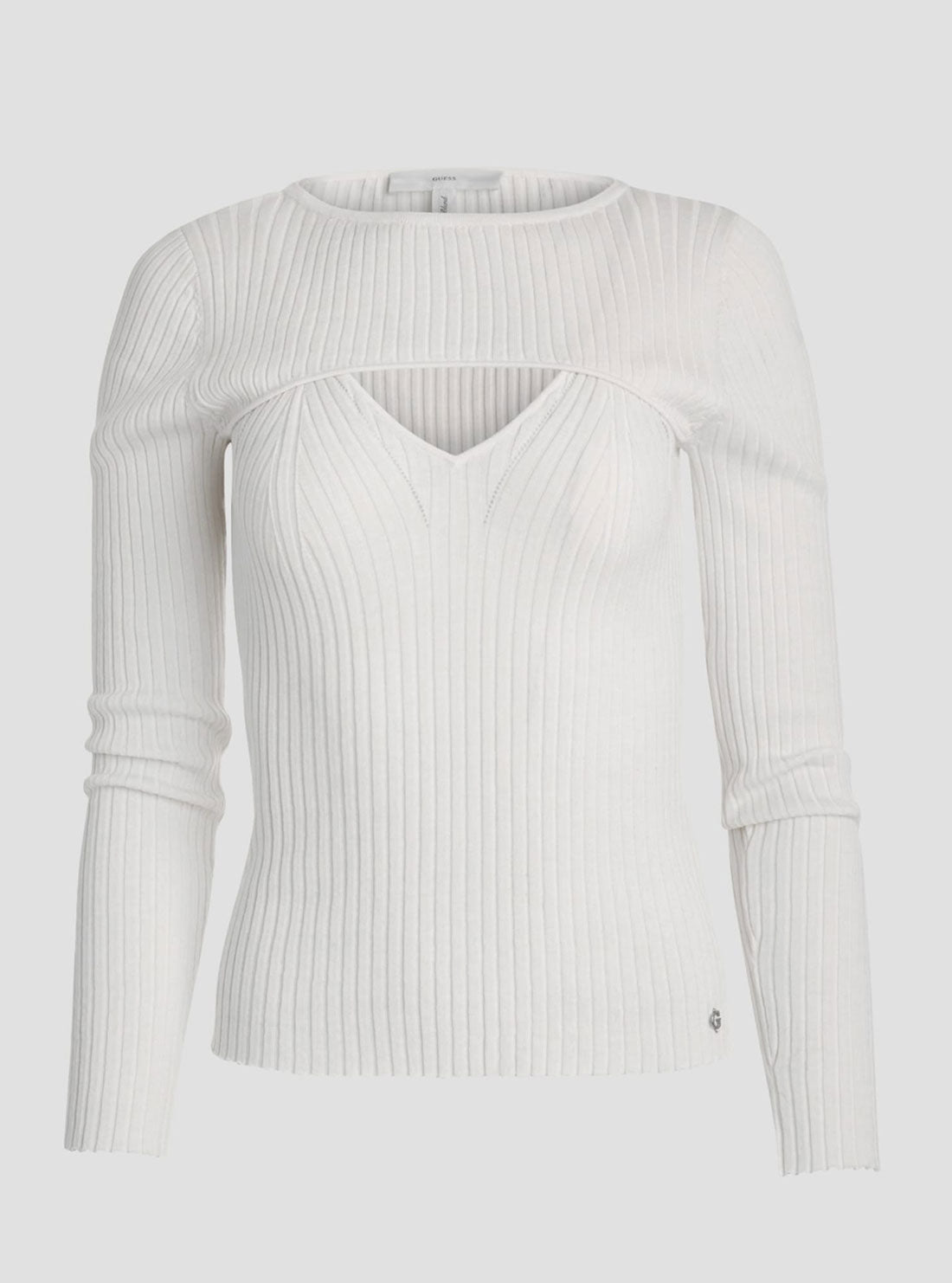 Eco White Marion Knit Top