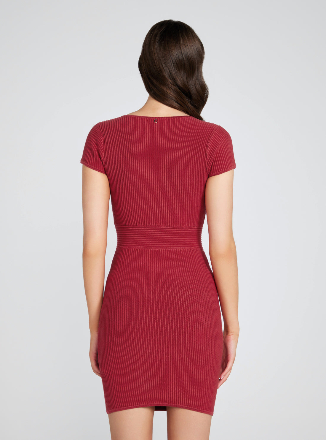 Eco Red Elise Knit Mini Dress