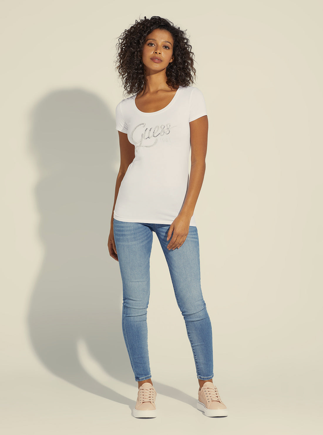 White Bryanna Logo T-Shirt