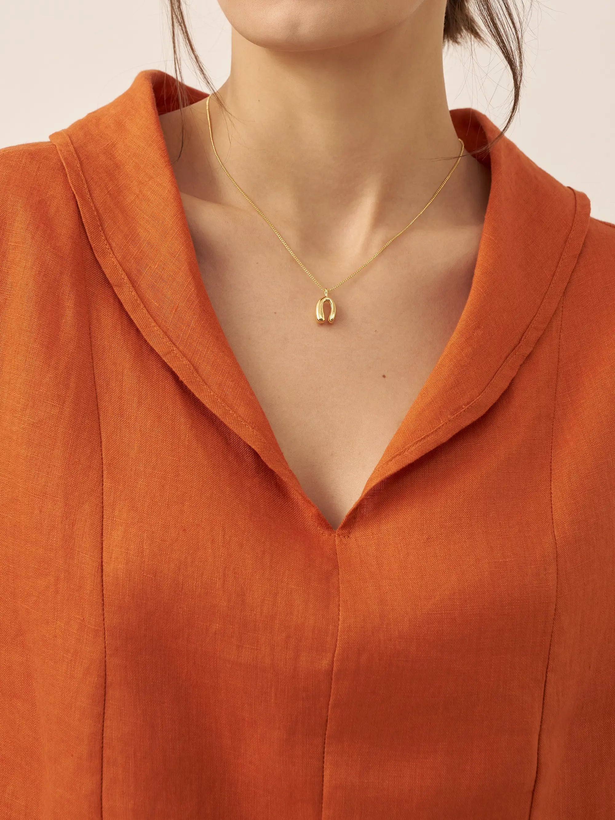 100% Linen V-Neck Short Sleeve Shirt SIERRA