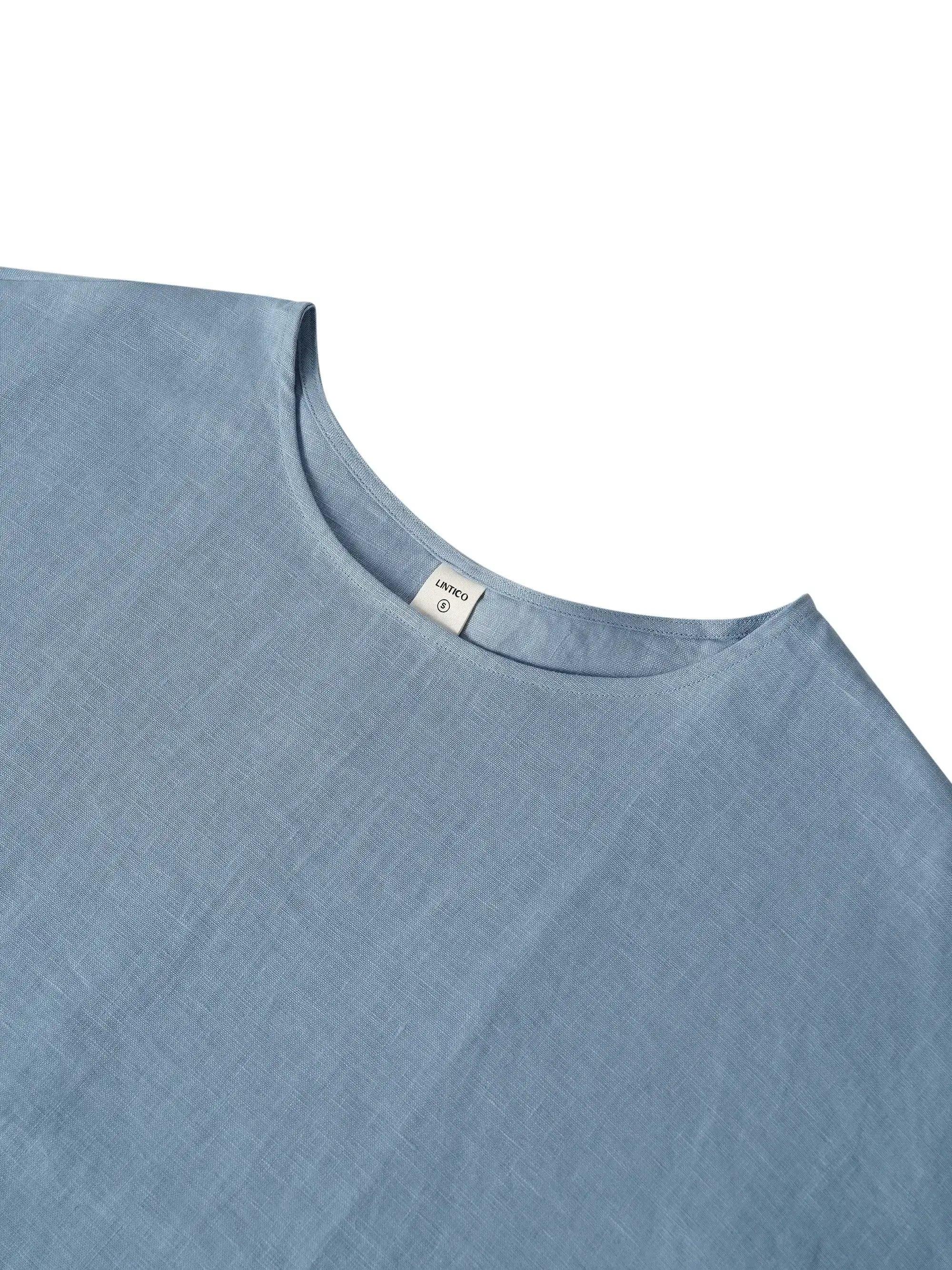 100% Linen Loose Fit Kimono Maxi Dress MADDIE