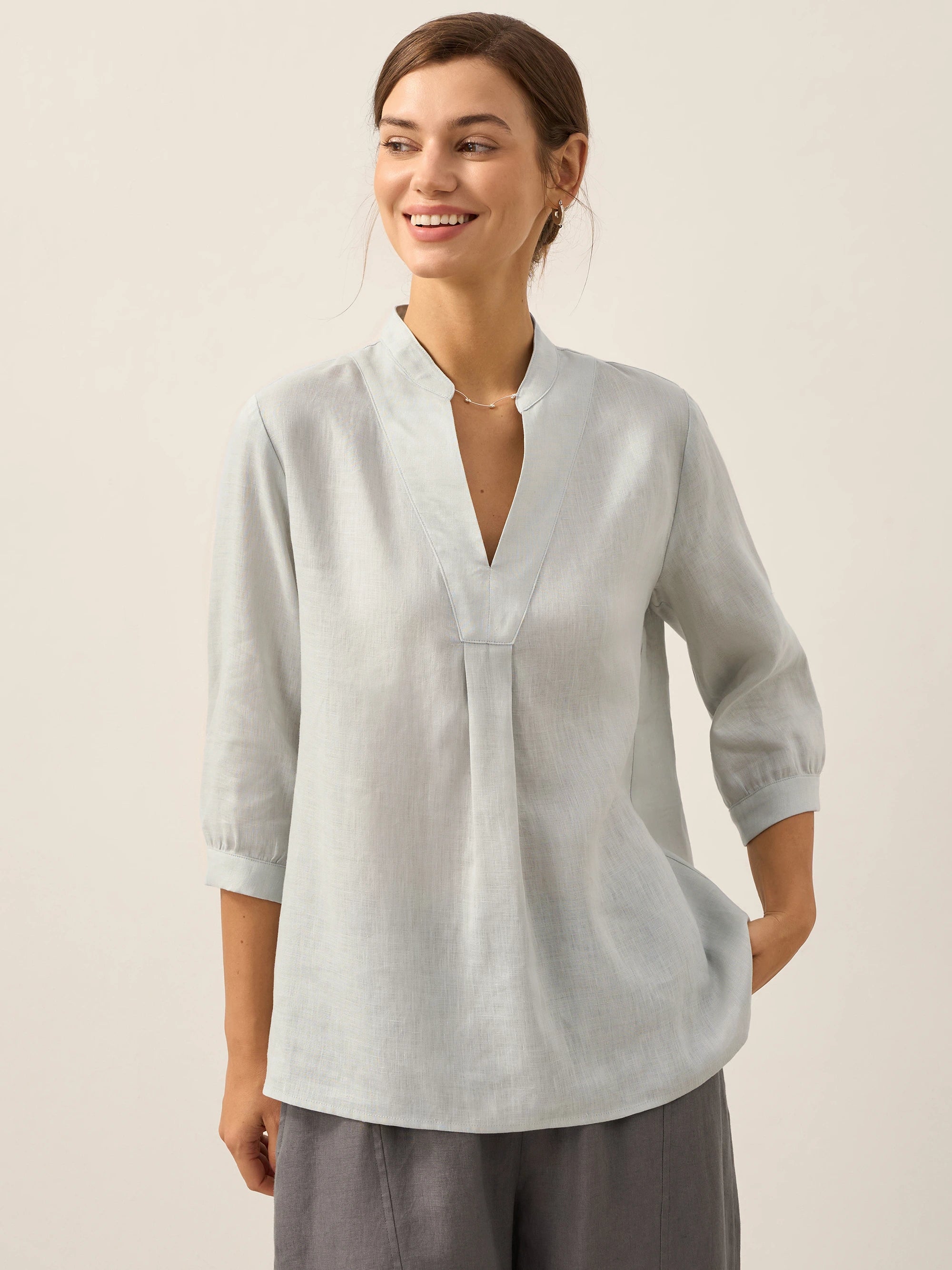 100% Linen Dress Shirt JOANNA