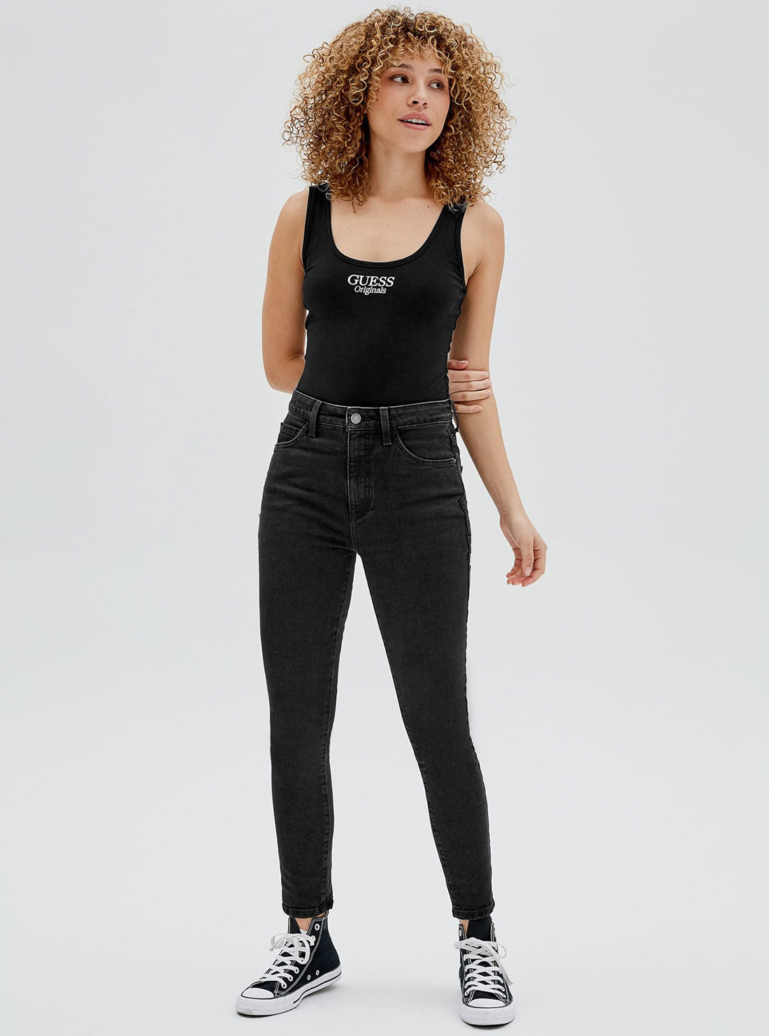 Guess Originals Black Brea Bodysuit Top