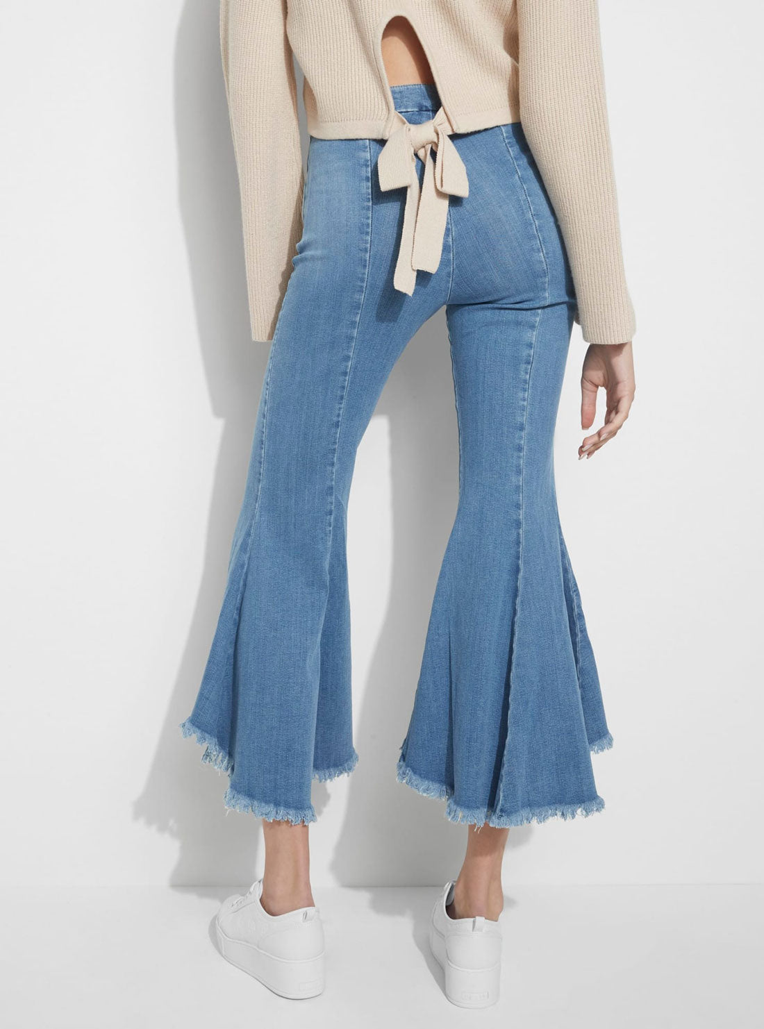 High-Rise Flare Denim Jeans in Sophia Wash