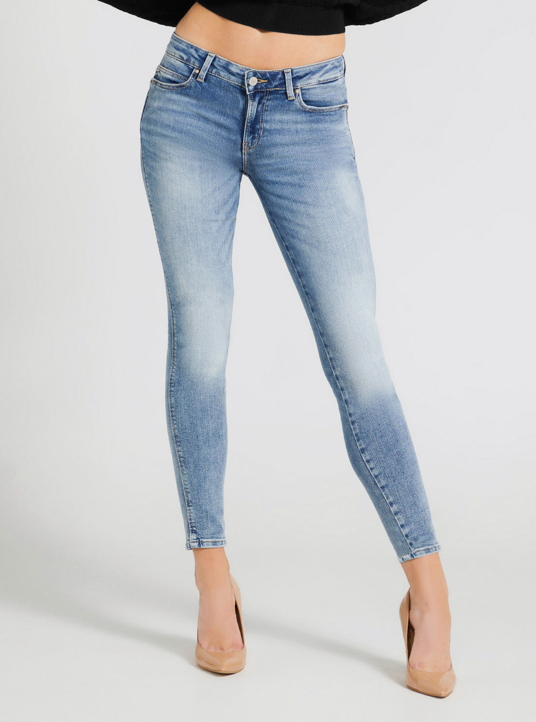 Eco Mid-Rise Curve X Denim Jeans In Museum Light Wash
