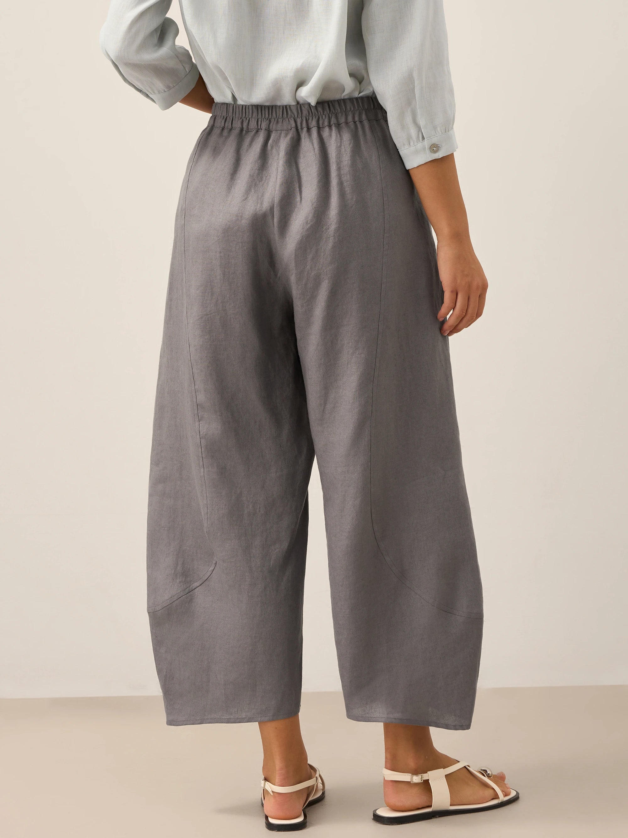 100% Linen Classic Ankle Pants ZOE