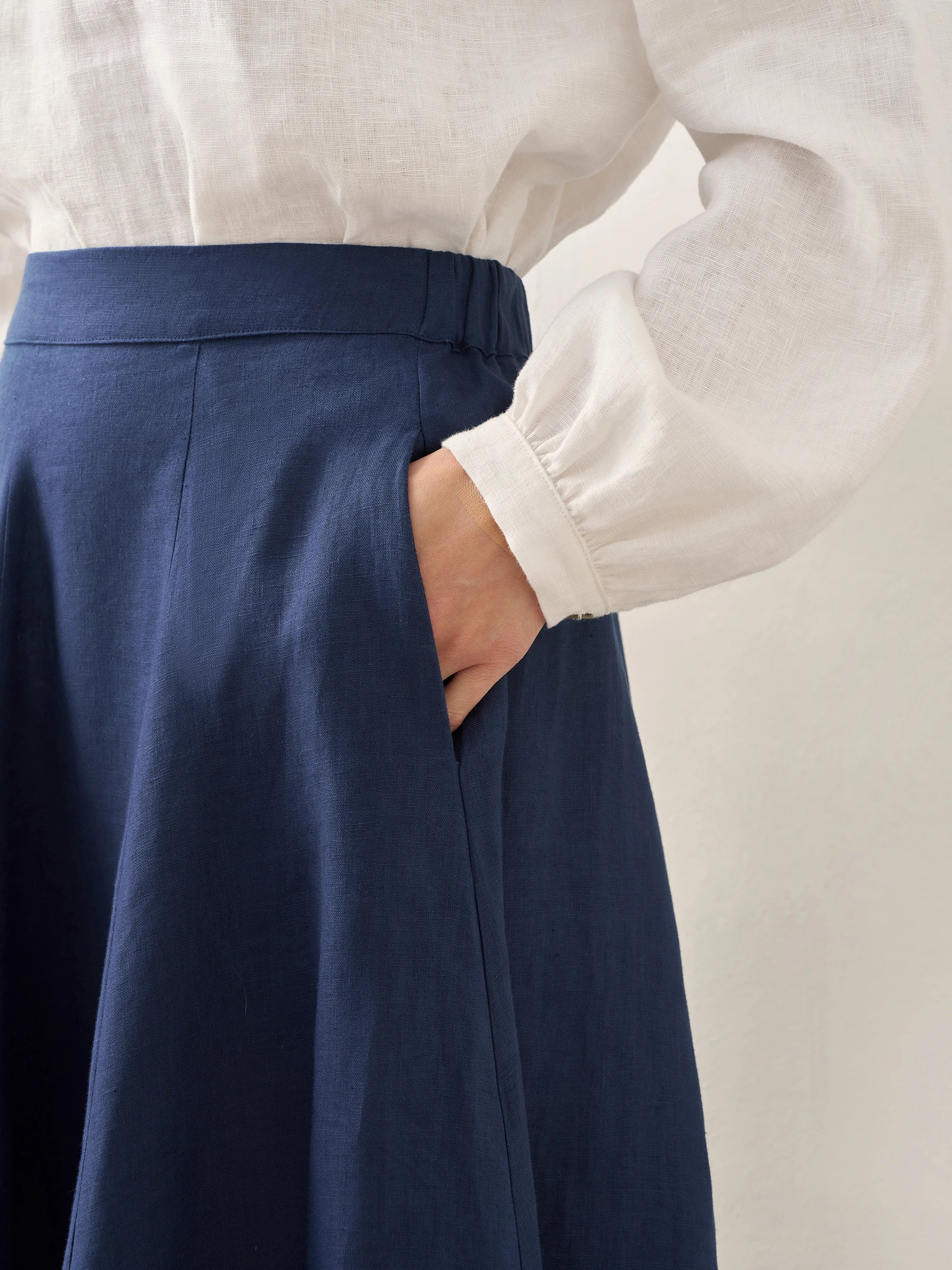 100% Linen A-Line Skirt JEMMA