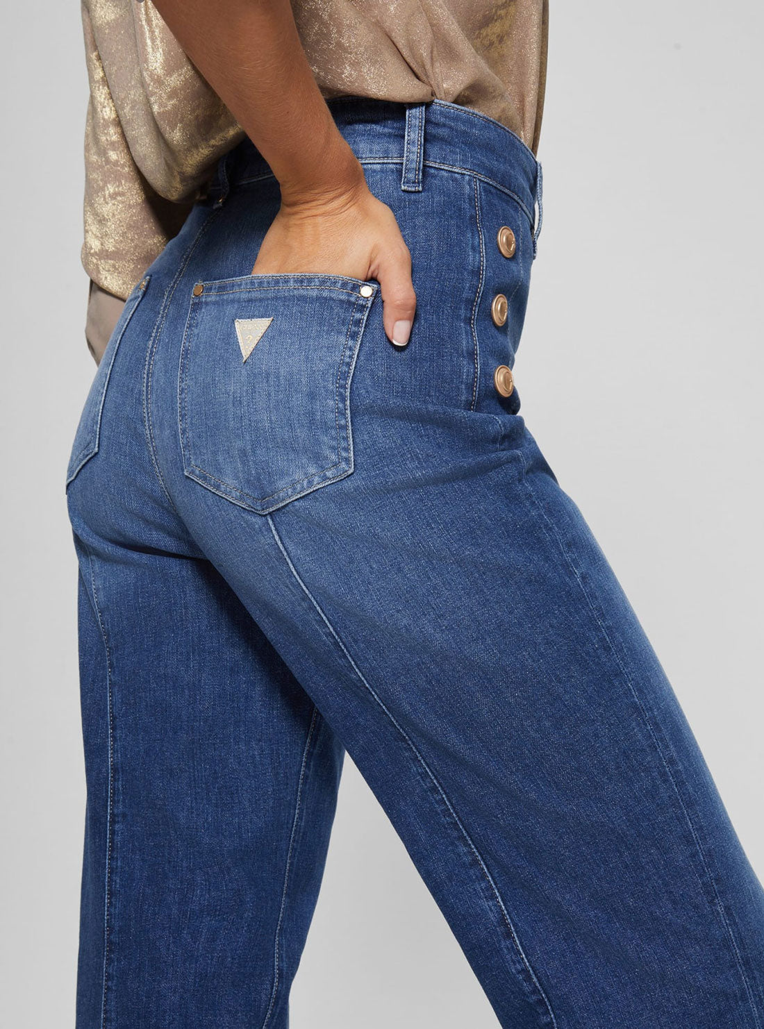High-Rise Flare Faye Denim Jeans in Enlightment Wash