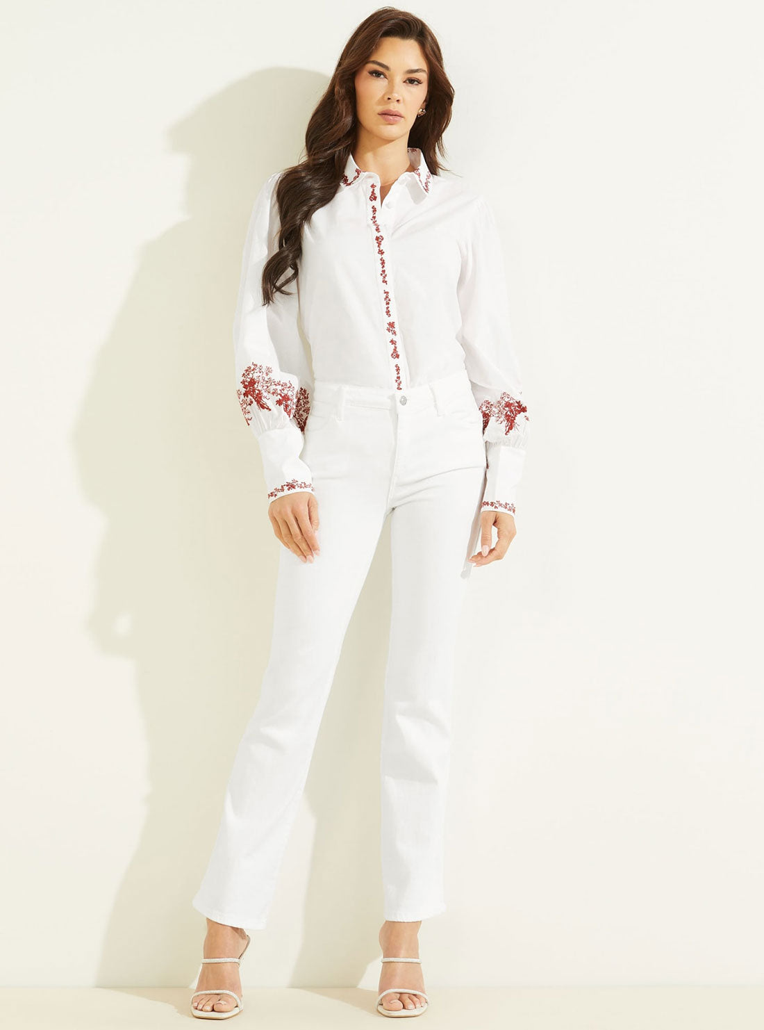 Eco White Ravin Embroidered Shirt