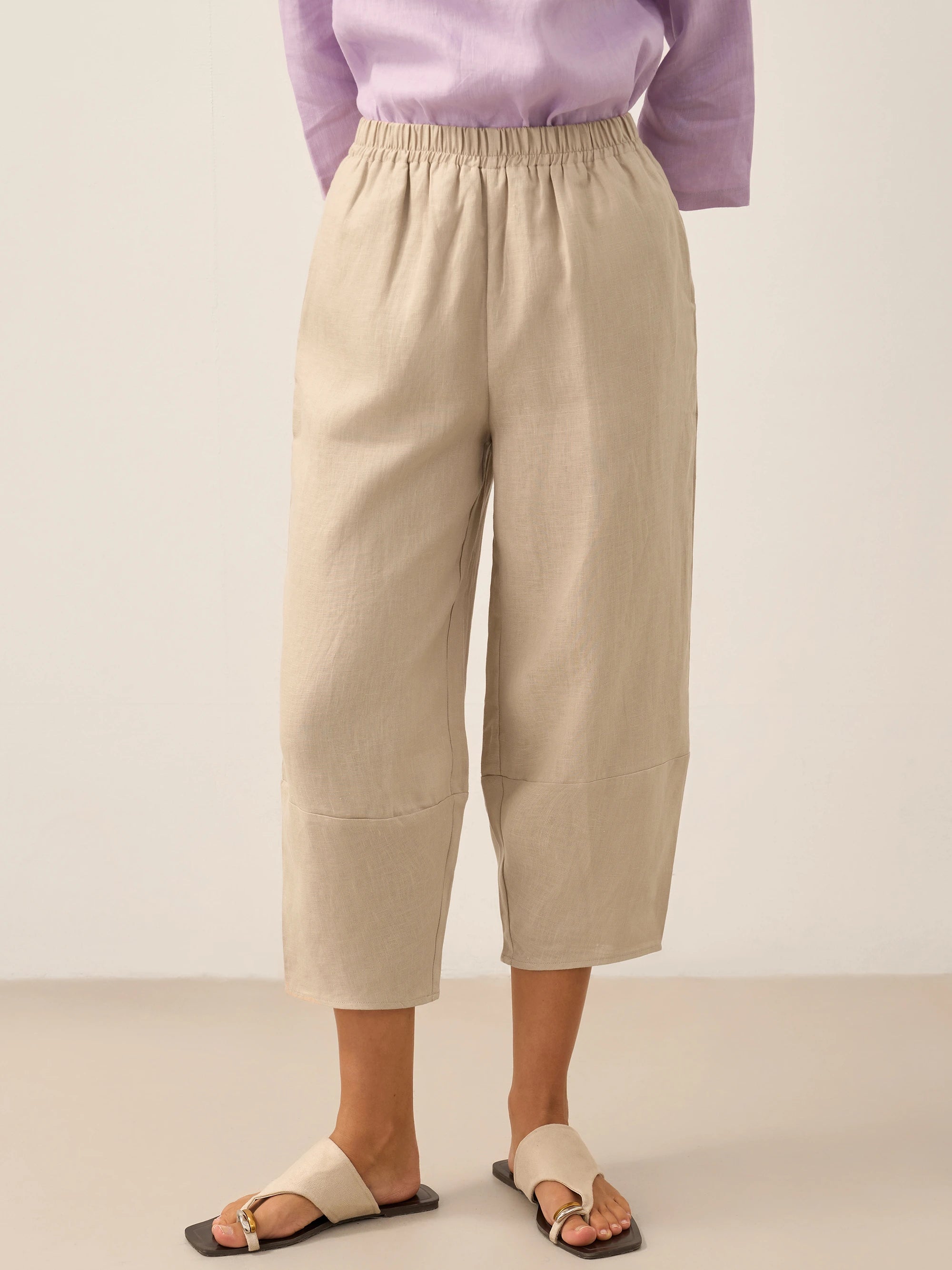 100% Linen Crop Pants RORY