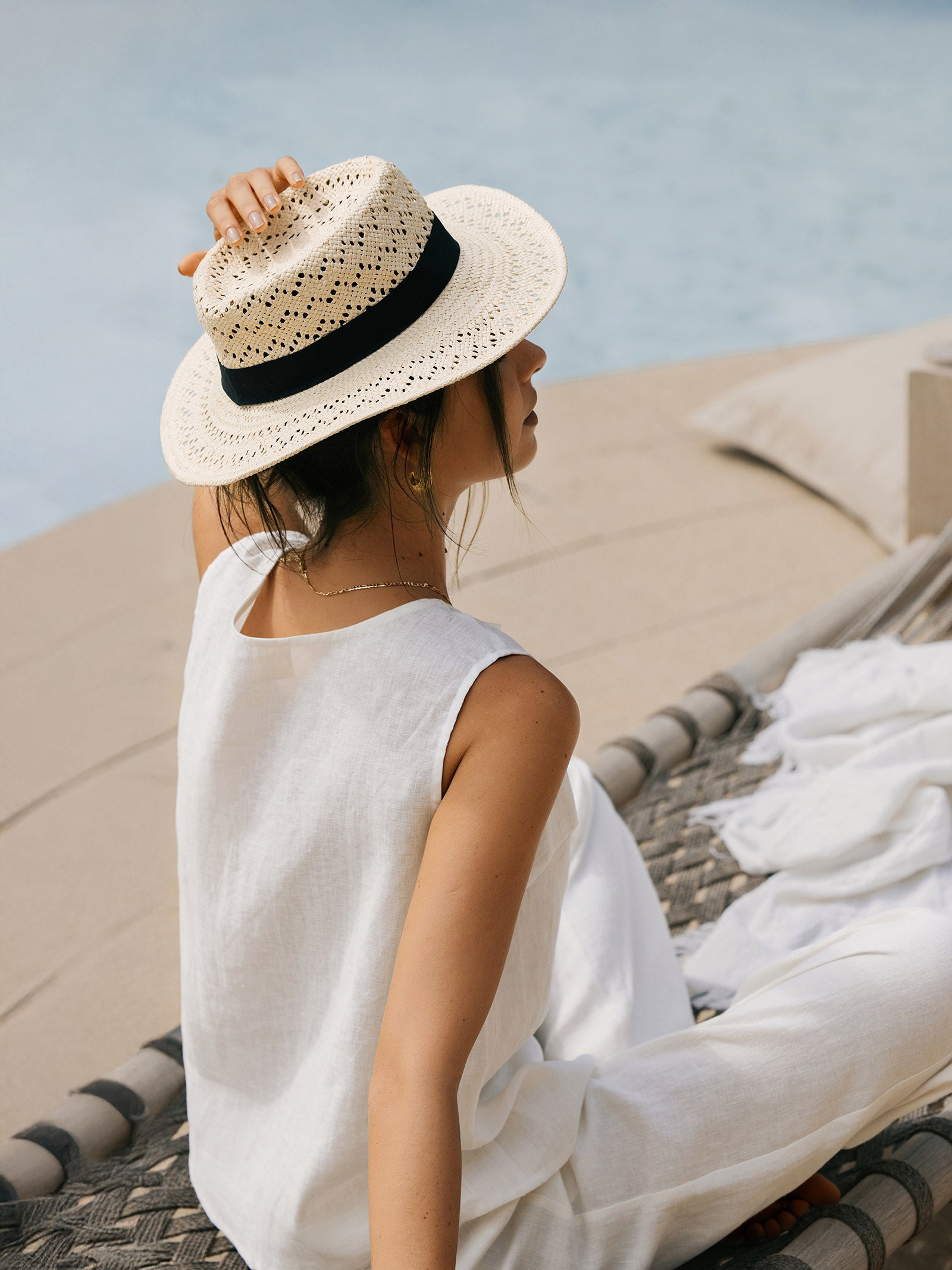 100% Linen Buttons Down Tank Top ERIN