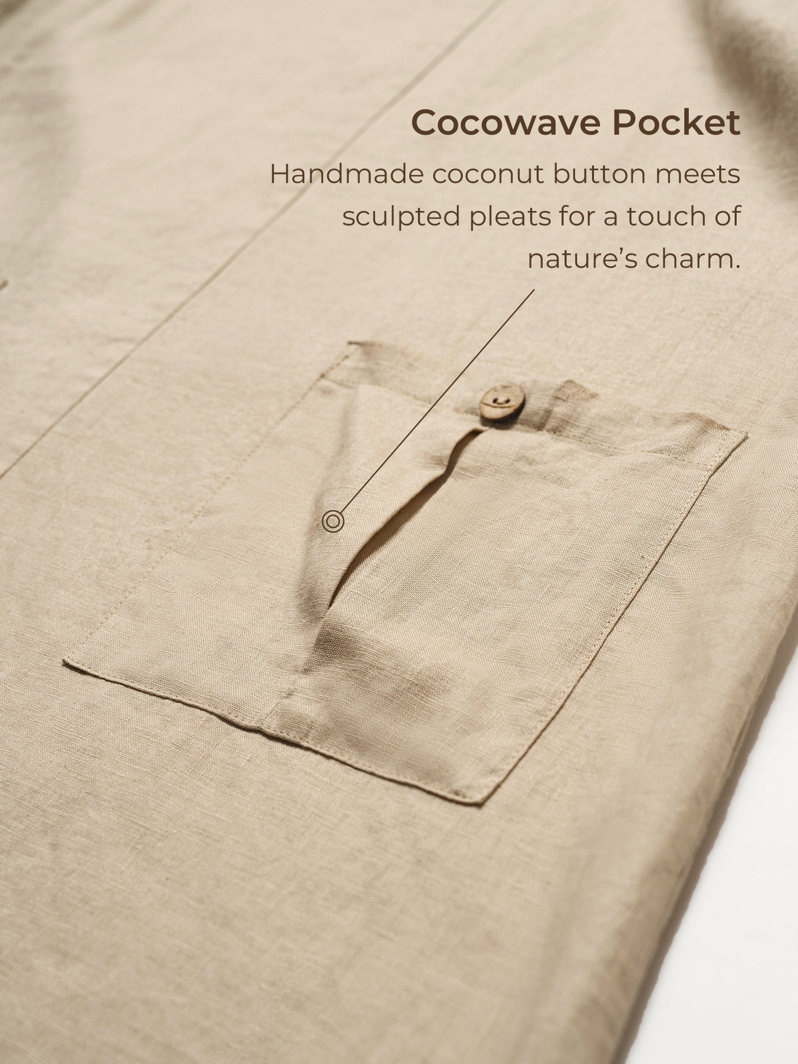 100% Linen Button Front V-Neck Midi Dress NOA