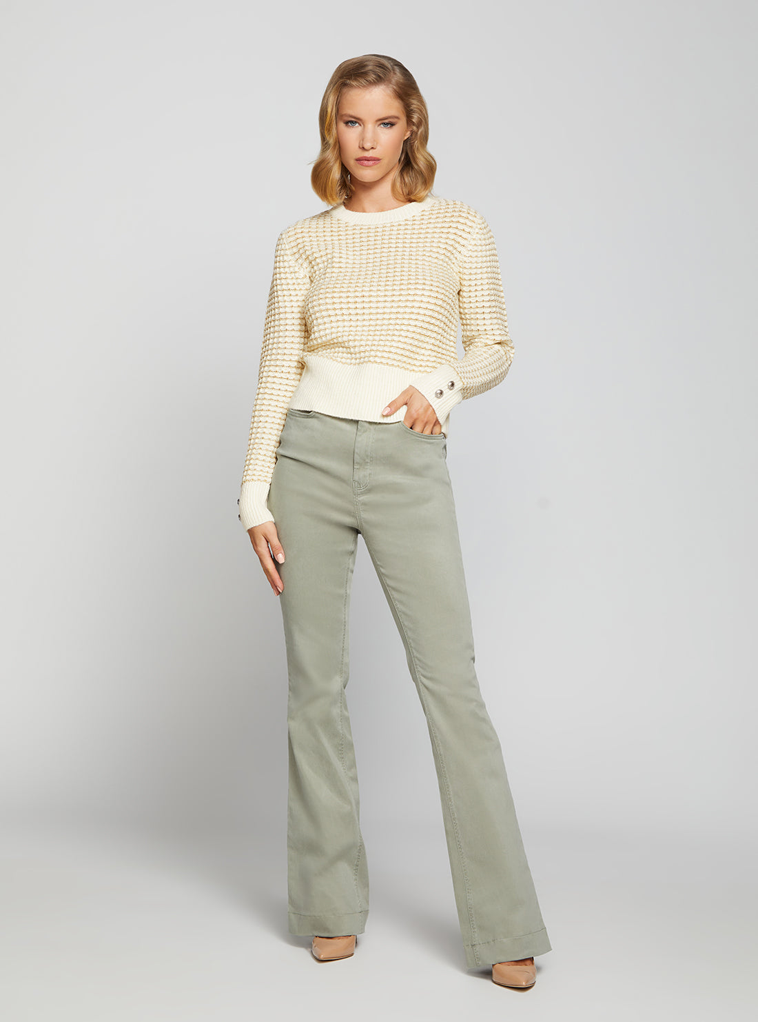 Cream Multi Georgie Knit Top