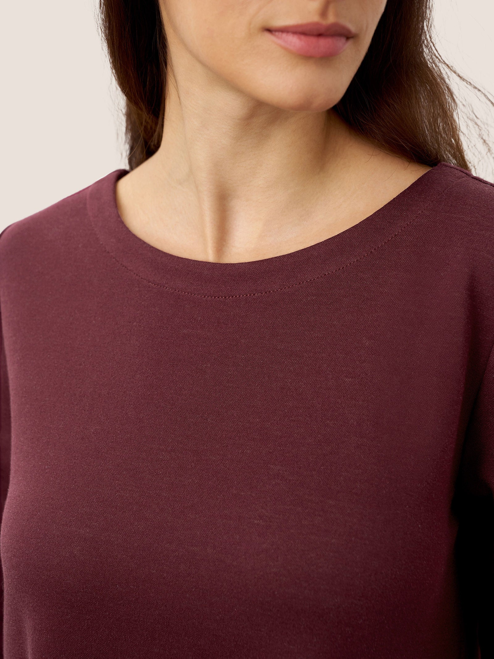 Cotton Patchwork Cuff Crew Neck Casual Maxi Dress SCARLETT