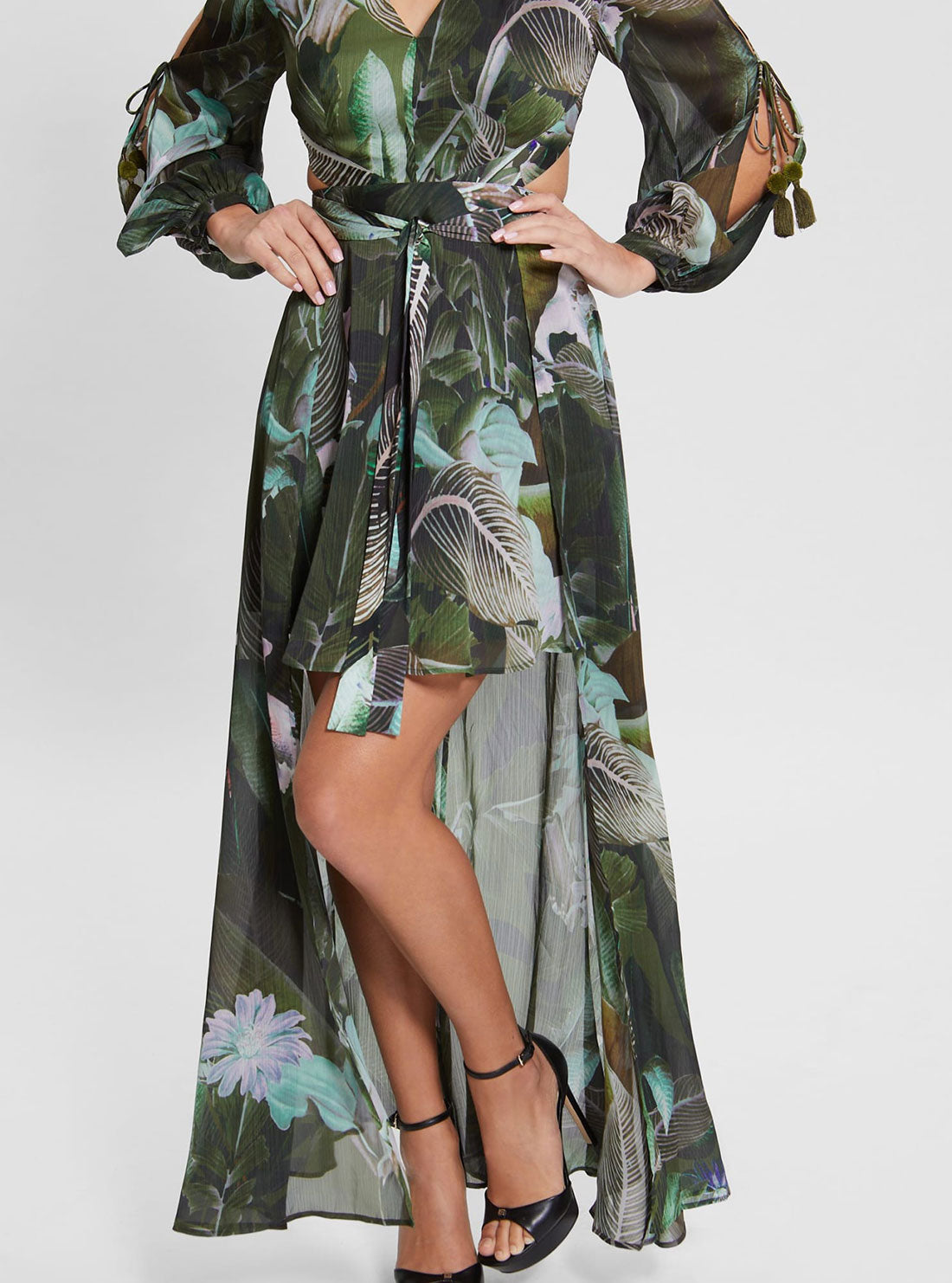 Eco Moonlit Tropic Garden Farrah Maxi Dress